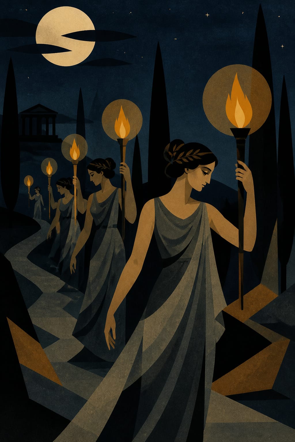 Lampades — Caverns · Shadows · Torchlight